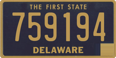 DE license plate 759194