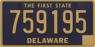 DE license plate 759195