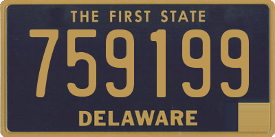 DE license plate 759199