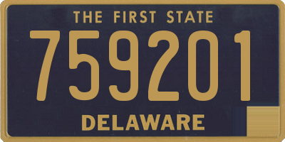 DE license plate 759201