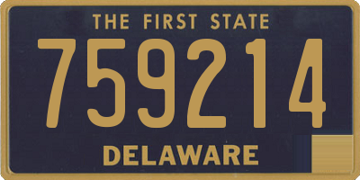 DE license plate 759214