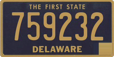 DE license plate 759232