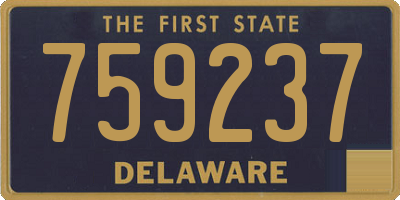 DE license plate 759237