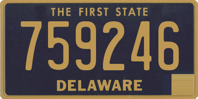 DE license plate 759246