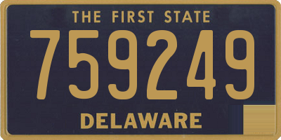DE license plate 759249