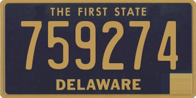 DE license plate 759274