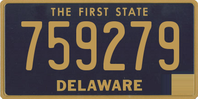 DE license plate 759279