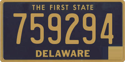 DE license plate 759294