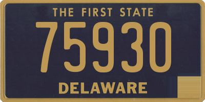 DE license plate 75930