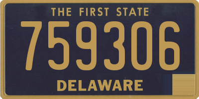 DE license plate 759306