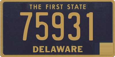 DE license plate 75931