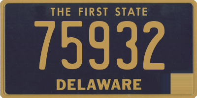 DE license plate 75932