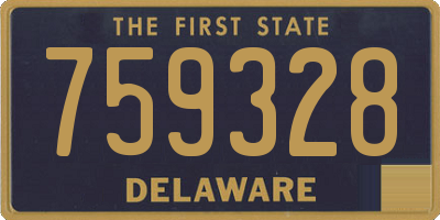 DE license plate 759328