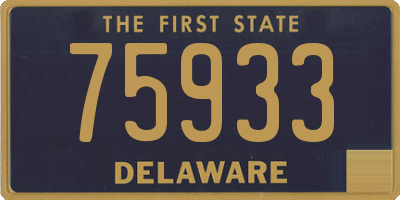 DE license plate 75933