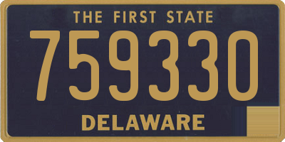 DE license plate 759330