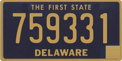 DE license plate 759331