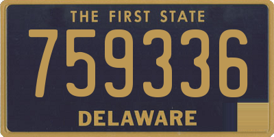 DE license plate 759336