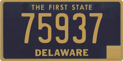 DE license plate 75937
