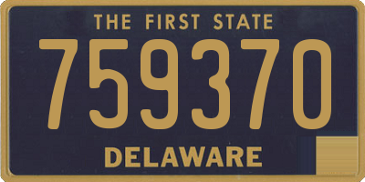 DE license plate 759370