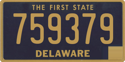 DE license plate 759379