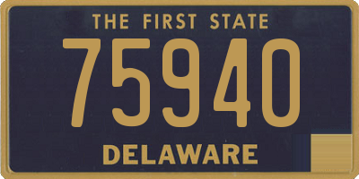 DE license plate 75940