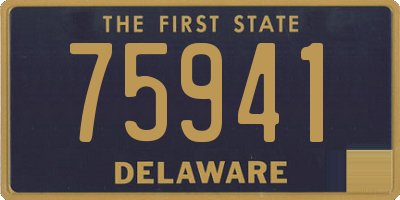 DE license plate 75941