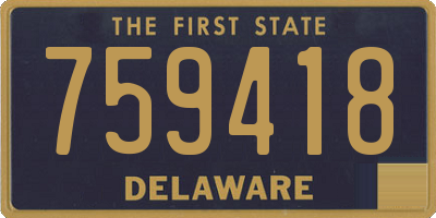 DE license plate 759418