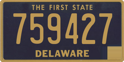 DE license plate 759427
