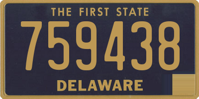 DE license plate 759438