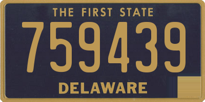 DE license plate 759439