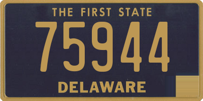 DE license plate 75944