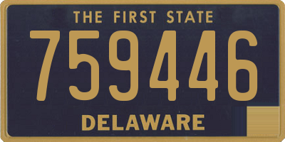 DE license plate 759446