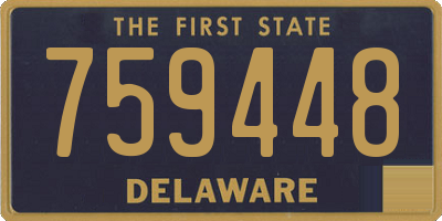 DE license plate 759448