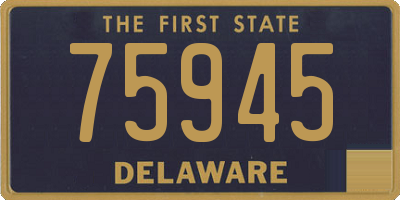 DE license plate 75945