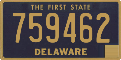 DE license plate 759462