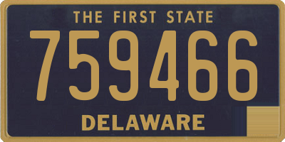 DE license plate 759466