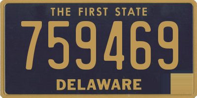 DE license plate 759469