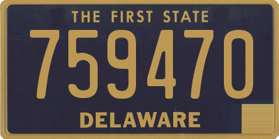 DE license plate 759470