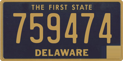 DE license plate 759474