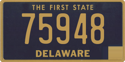 DE license plate 75948