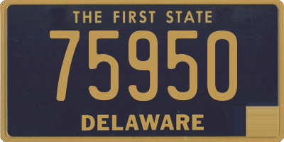 DE license plate 75950