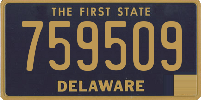 DE license plate 759509