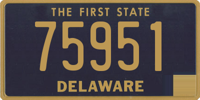 DE license plate 75951