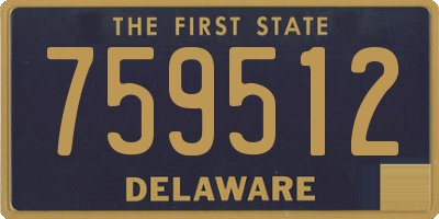 DE license plate 759512