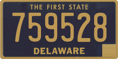 DE license plate 759528