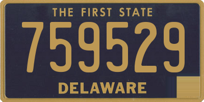 DE license plate 759529