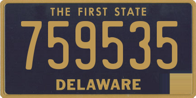DE license plate 759535