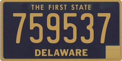 DE license plate 759537