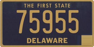 DE license plate 75955
