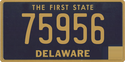 DE license plate 75956